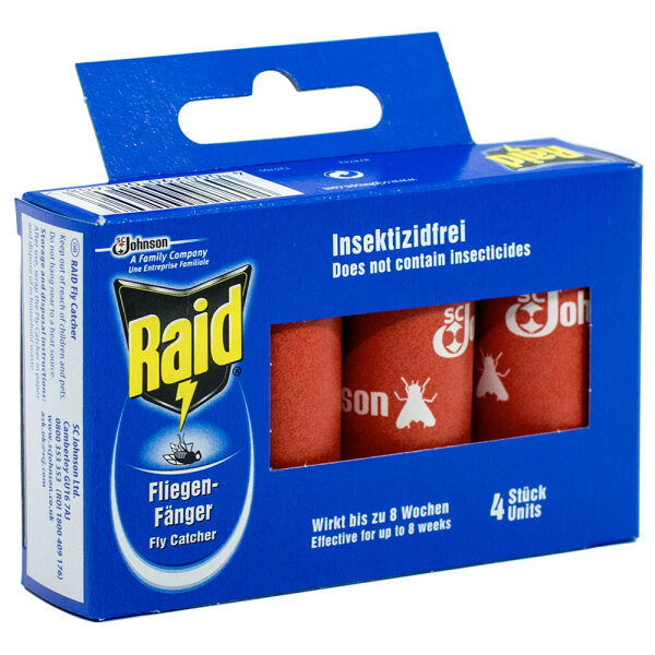 Raid Fliegenfänger Insektizidfrei 4 Stück