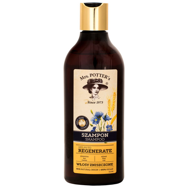 Mrs. Potter`s Tripple Grain Regeneration Shampoo 390ml