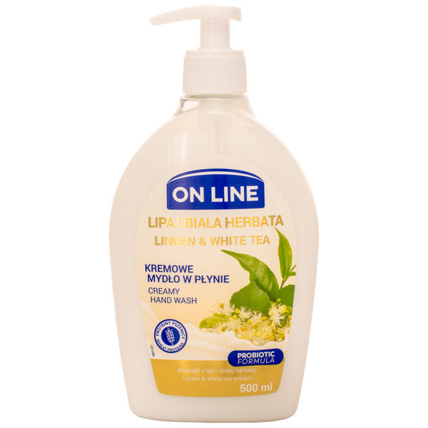 On Line CREAMY Flüssigseife Linden & weißer Tee 500ml 1 Stück