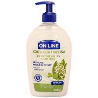 On Line CREAMY Flüssigseife-SET Pump + Nachfüller Maiglöckchen & Melisse 1000ml