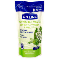On Line CREAMY Flüssigseife-SET Pump + Nachfüller Maiglöckchen & Melisse 1000ml