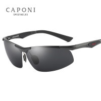 Polarisierte Classic Sonnenbrille UV400 HD Vision Aluminium Schwarz/Schwarz
