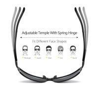 Polarisierte Classic Sonnenbrille UV400 HD Vision Aluminium Schwarz/Schwarz