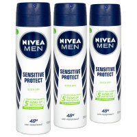 3x Nivea MEN Sensitive Protect Anti-Transpirant...