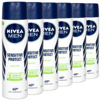 6x Nivea MEN Sensitive Protect Anti-Transpirant...