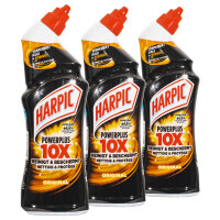 3x HARPIC Power Plus - Original WC-Reiniger 750ml