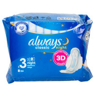 ALWAYS Classic Night 3D Damenbinden Gr.3 mit Flügel...