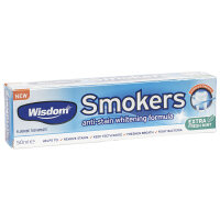6x Wisdom Smokers anti Stain Whitening Zahnpasta 50ml
